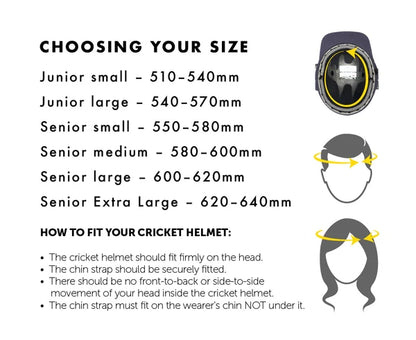 MASURI C-LINE STEEL JUNIOR CRICKET HELMET
